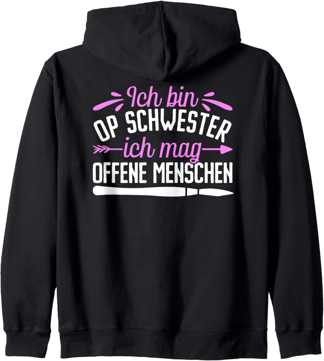 Bin OP Schwester ich mag offene Menschen Kapuzenjacke