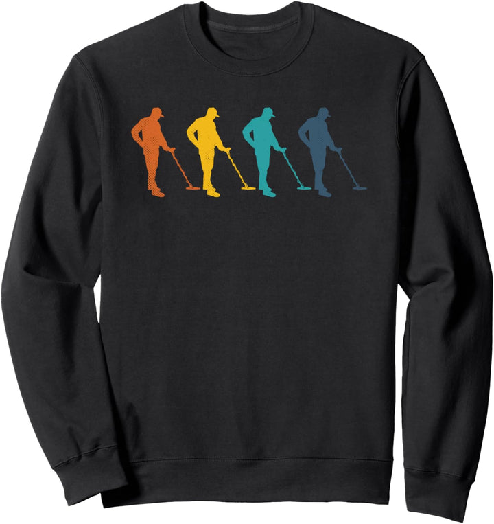 Metal detecting retro metal detector treasure hunter Sweatshirt