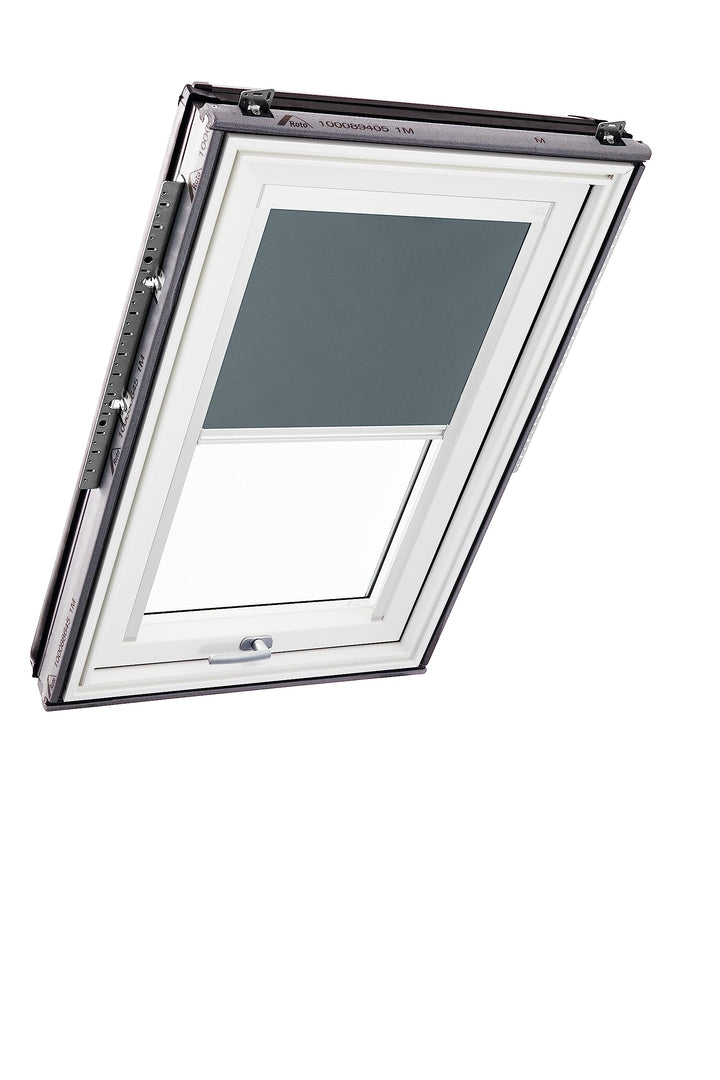 Original Roto Verdunkelungsrollo ZRV Nahezu vollständige Verdunkelung Führungsschiene Weiss Für Roto