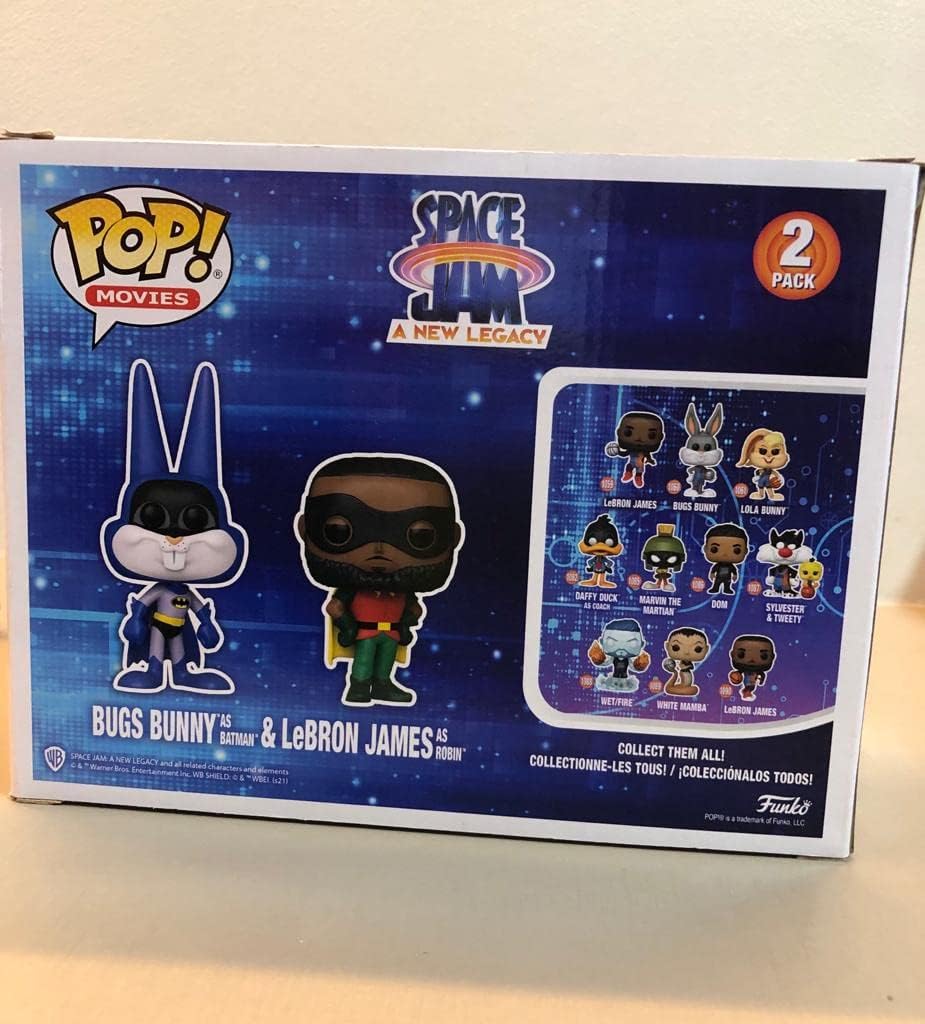 Funko! Pop – 2 Pack Exclusive Space Jam 2 – Bugs as Batman &amp; Lebron James