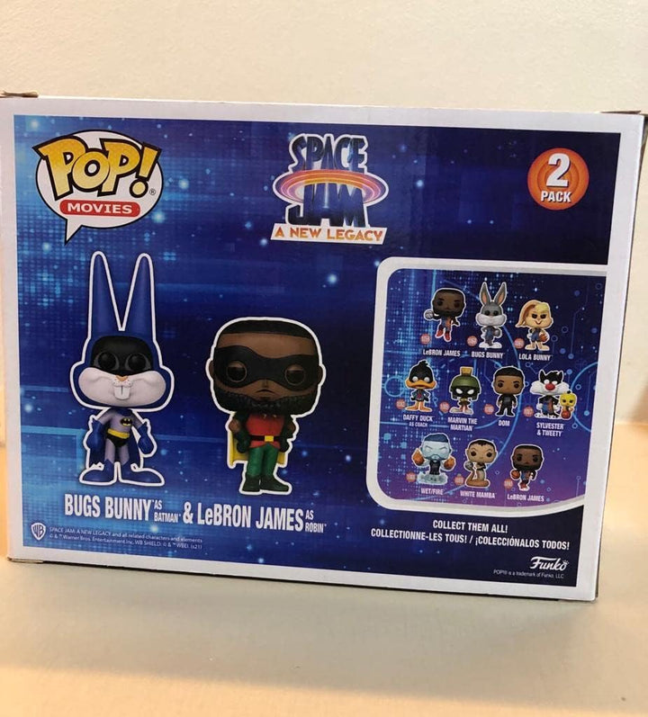Funko! Pop – 2 Pack Exclusive Space Jam 2 – Bugs as Batman &amp; Lebron James