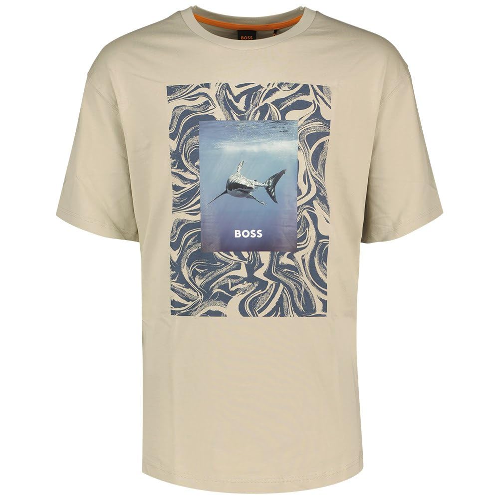 BOSS Herren Te_Tucan T_Shirt, Light Beige271