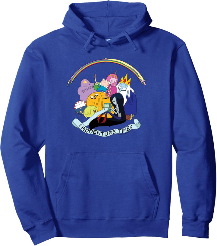 Adventure Time Print Out Pullover Hoodie