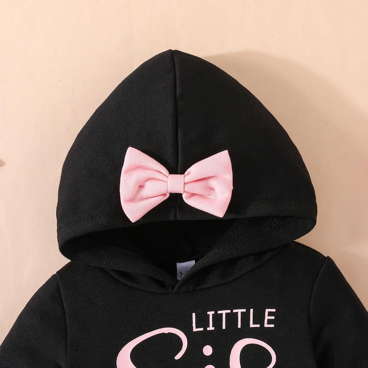 Baby Mädchen Kleidung Langarm Sweatshirt Känguru Tasche Floral Hoodie Tops & Hosen Herbst Winter Out