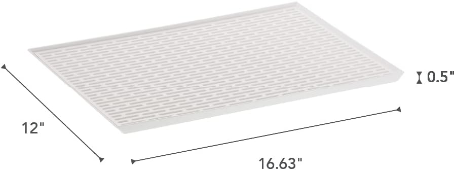 Yamazaki 3328 TOWER Breites Glas- und Becher-Abtropfgestell, weiss, ABS-Harz, minimalistisch, 42.5 x