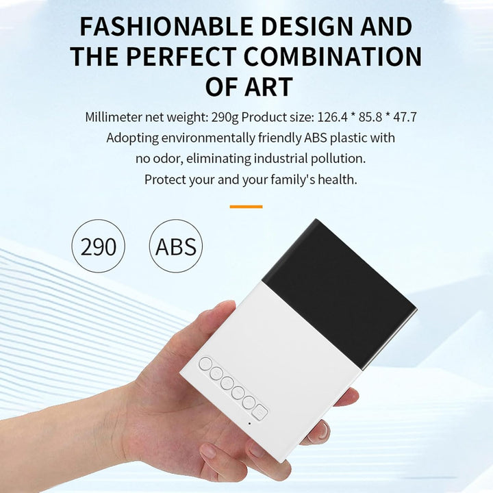 Projector, 1080p HD Tragbarer Filmprojektor, Smart Home Projector mit HDMI, USB, 3.5 Sound -Schnitts