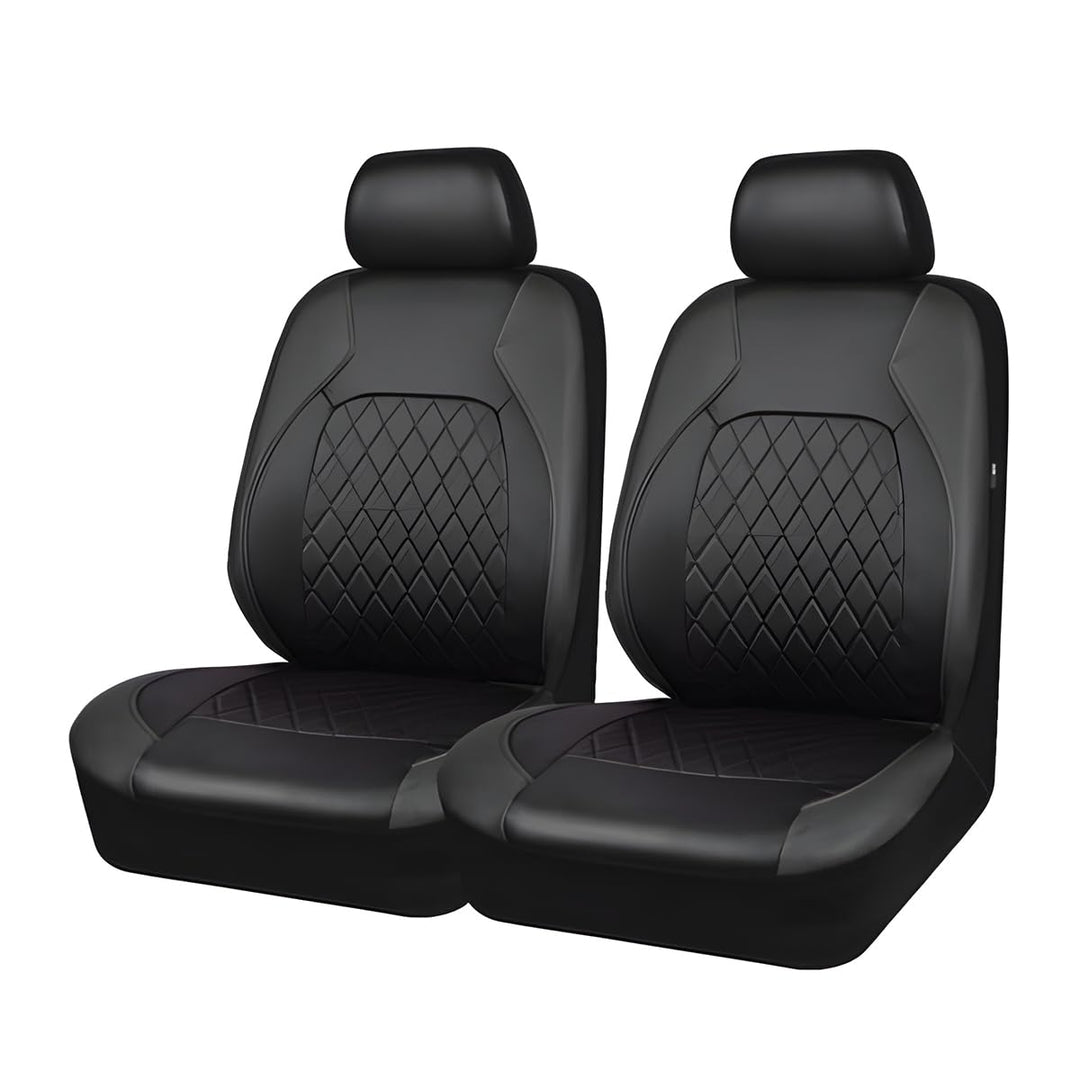 CGEAMDY 4 Stück Autositzbezüge Kompletter Satz, Autositzbezüge Kompletter Satz Leder Full Wrap Wasse