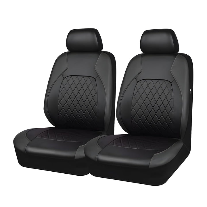 CGEAMDY 4 Stück Autositzbezüge Kompletter Satz, Autositzbezüge Kompletter Satz Leder Full Wrap Wasse