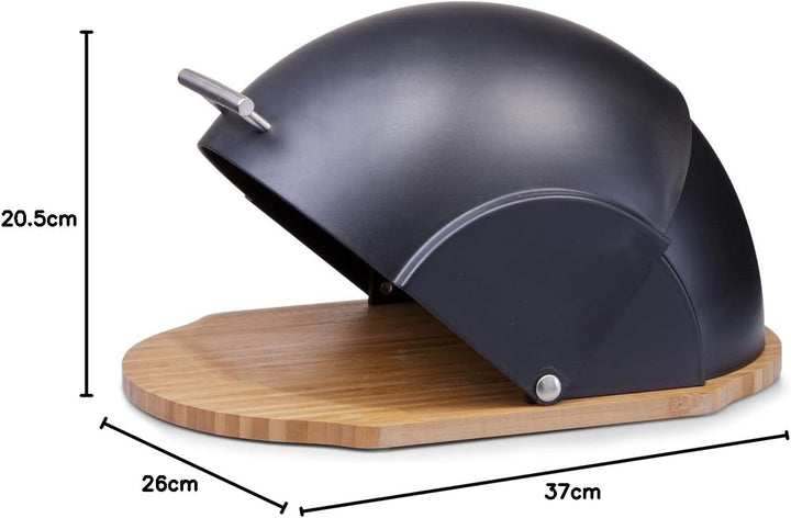 Zeller Brotkasten „schwarz/Bamus“, Holz, small, 27282