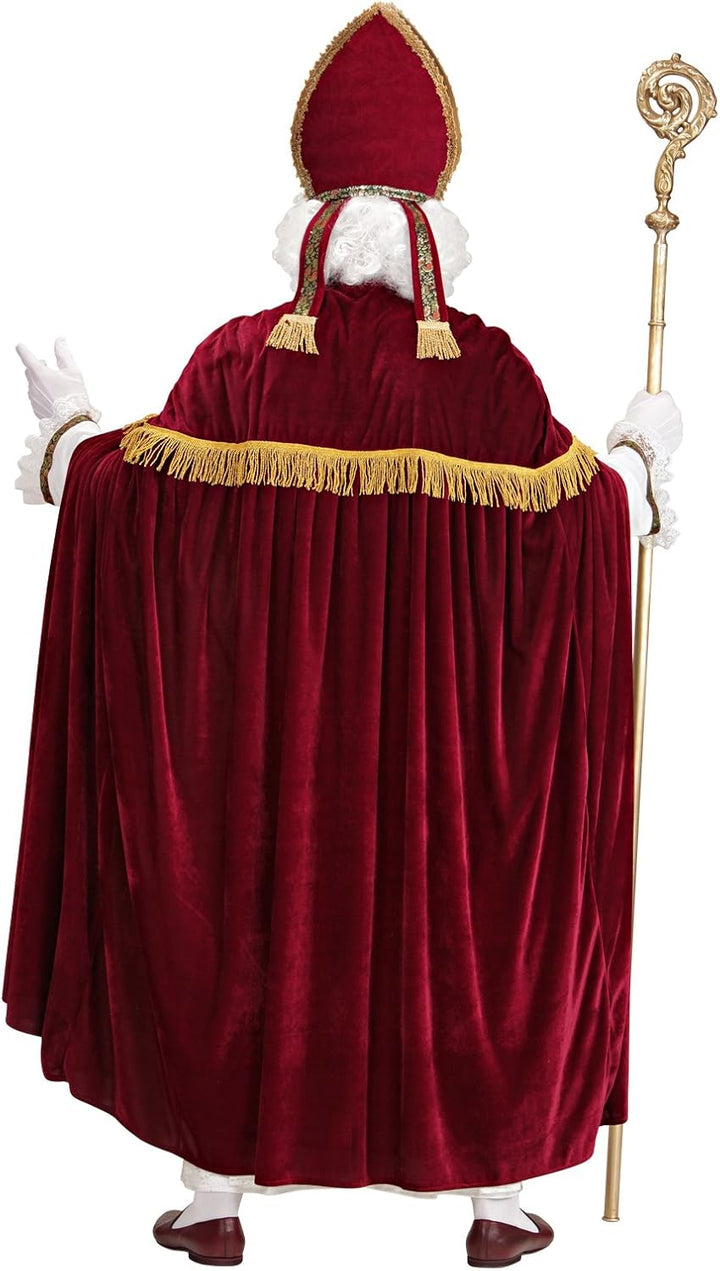 shoperama Saint Nicholas Nikolaus Kostüm für Herren Santa Claus Weihnachtsmann Erzbischof XXL-3XL, X