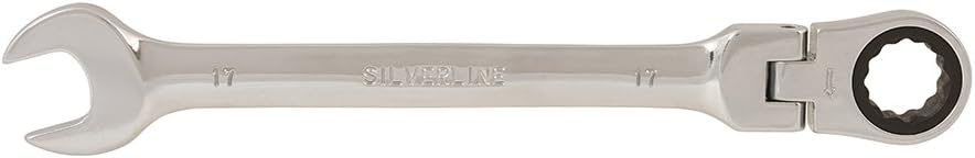 Silverline 580470 Ring-Maul-Ratschenschlüssel mit Gelenk 17 mm