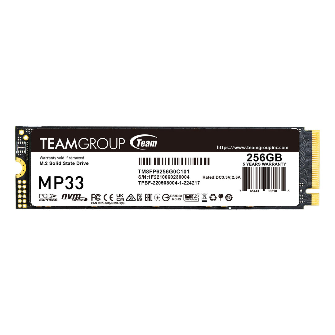 Team Group MP33 M.2 256 GB PCI Express 3.0 3D NAND NVME