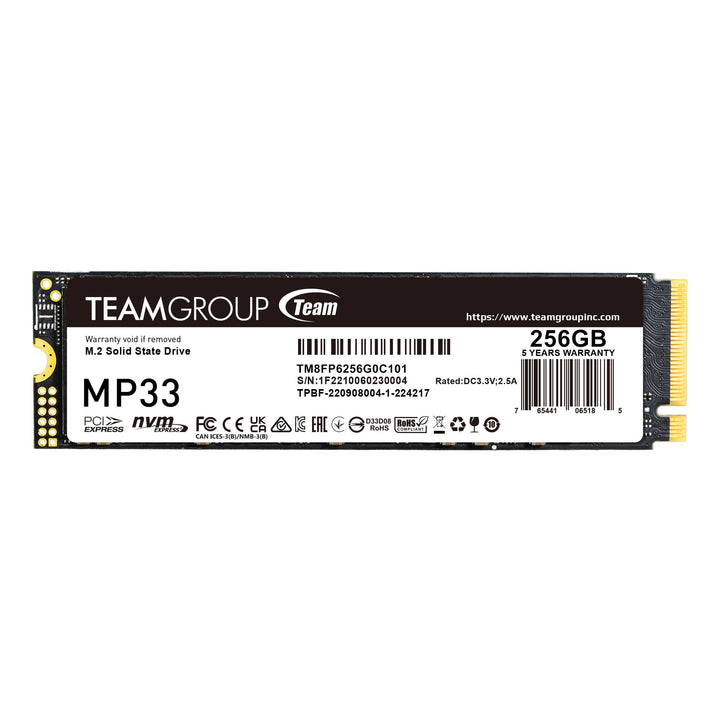 Team Group MP33 M.2 256 GB PCI Express 3.0 3D NAND NVME