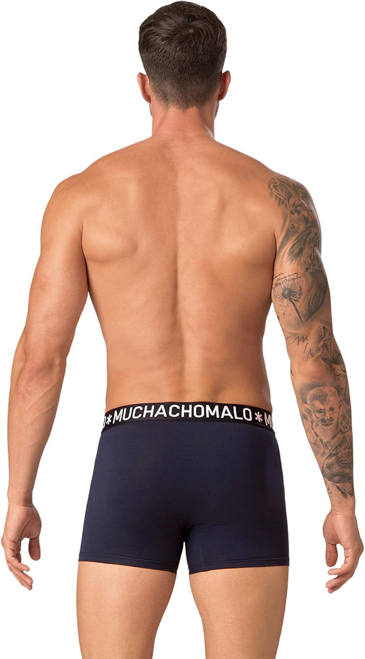 Muchachomalo - 2-Pack Unterhose - Elastische Baumwolle - Weicher Bund L Schwarz, L Schwarz