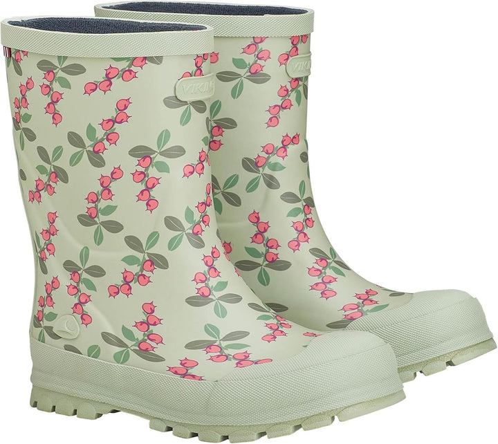 Viking Jolly Print Gummistiefel Unisex Kinder 23 EU Mint Pink, 23 EU Mint Pink