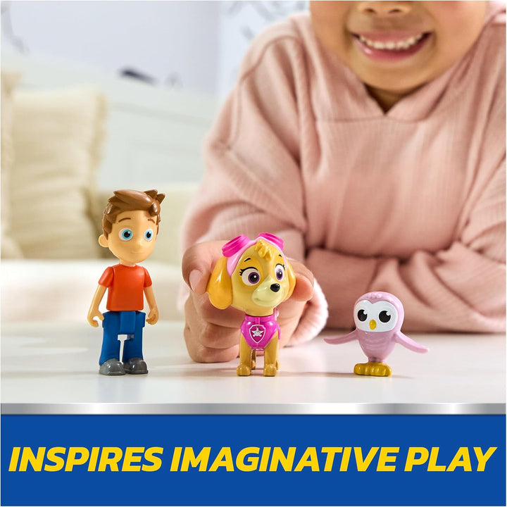 PAW Figurenpaket Patrol Skye und Alex Porter mit Lil Hootie Figur, Kinderspielzeug für Jungen und Mä