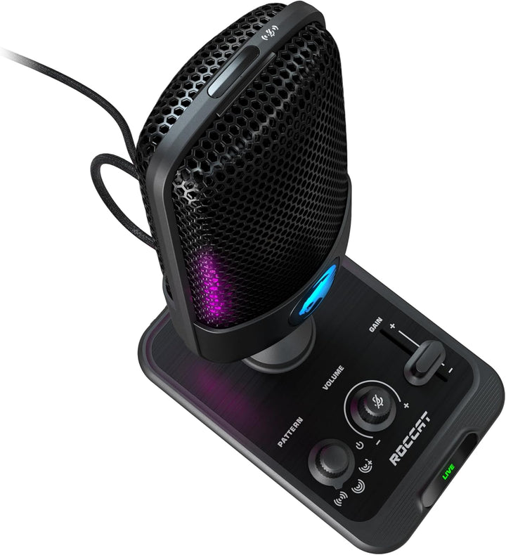Roccat Torch - USB-Mikrofon in Studioqualität, schwarz Single, Single