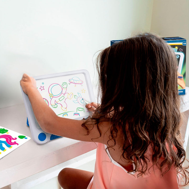 Big Minds - Magische LED-Tafel | Schreibtafel Kinder 3 in 1 LED Maltafel Kinder | Schreibtafel mit L