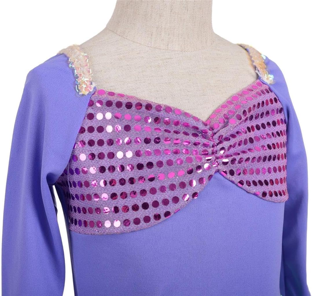 Lito Angels Prinzessin Arielle Meerjungfrau Kleid Kostüm Cosplay Party Verkleidung für Kinder Mädche