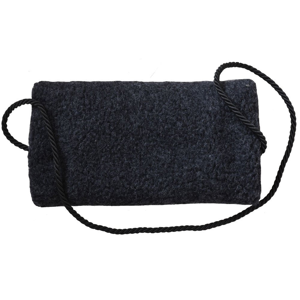SamWo, Schafwoll-Muff aus natürlicher Merino Schurwolle vom lebenden Schaf Anthrazit, Anthrazit