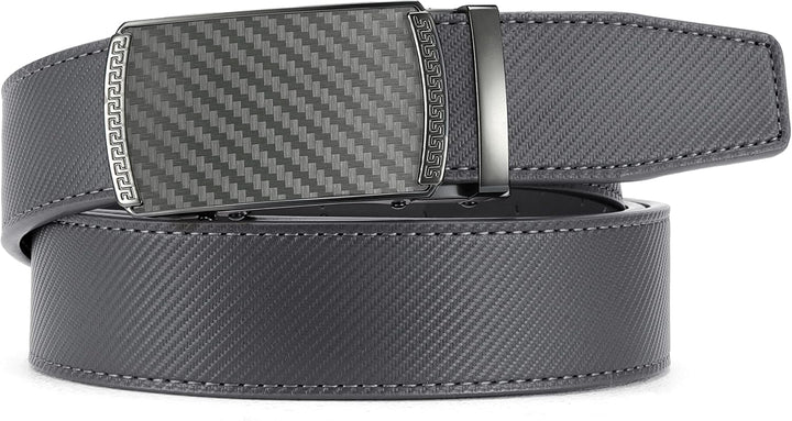 CHAOREN Gürtel Herren, Automatik Ledergürtel Herren 35mm ohne Löcher Taille 90-100cm (Gesamtlänge 11