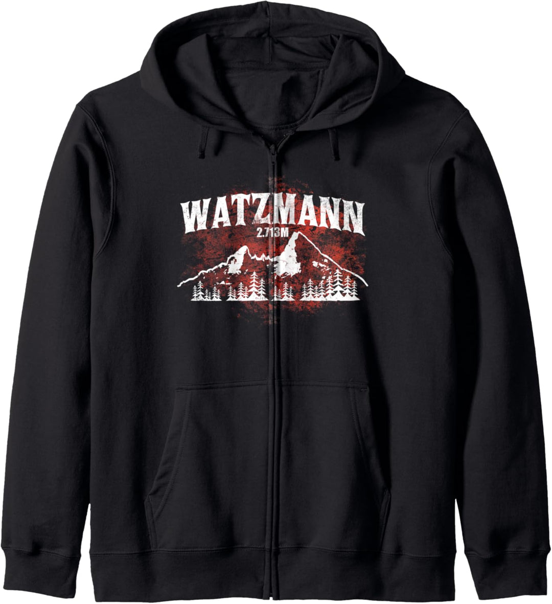 Bergsteiger Bergsteigerin | WATZMANN 2713m Berg Geschenke Kapuzenjacke