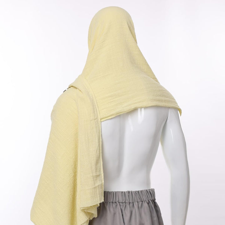 GRACEART Mittelalter Halstuch Tuch Kopftuch Renaissance Pirat Leintuch 230X130 cm Hellgelb, Hellgelb