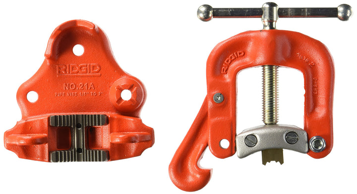 RIDGID 40080 Modell 21A Werkbank-Montageschraubstock, Rohrschraubstock 1/8" bis 2" (6 bis 50 mm) One