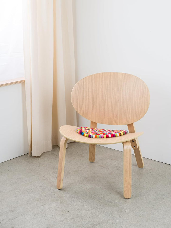 myfelt Filzkugel Sitzauflage/Stuhlauflage - Lotte - 36 cm, bunt, Bunt