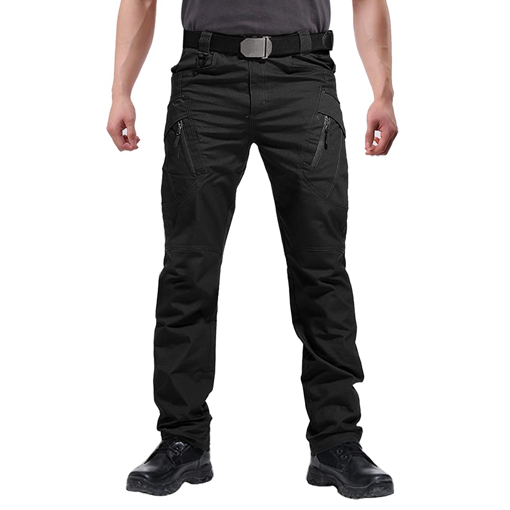 FEDTOSING Cargohose Herren Vintage Militär Tactical Hosen mit Stretch Arbeitshose Outdoor Viele Tasc