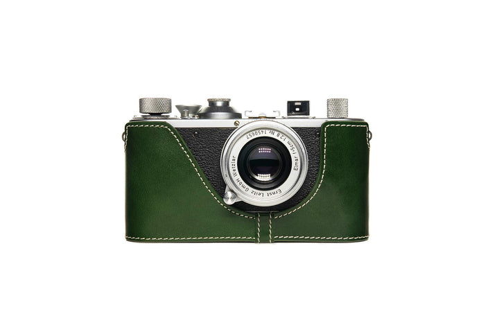 Handarbeit aus echtem echtem Leder halb Kamera Tasche Abdeckung für Leica 0 i ii iii IIIA iiib (ohne