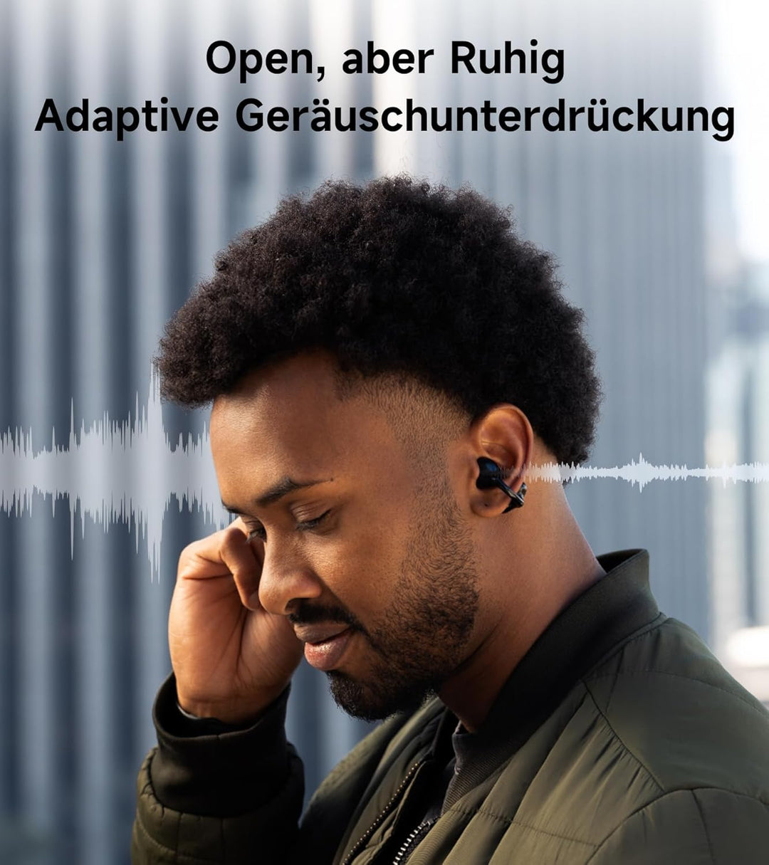 Edifier LolliClip Open-Ear Bluetooth Kopfhörer, Hi-Res LDAC, adAptives ANC, Gesundheitsüberwachung,