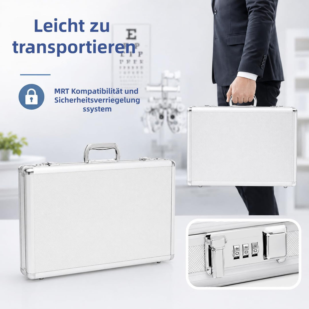 Optometrie-Set 266 Testlinsen Metall-Messbrille mit Prismen Refraktion für Klinik Optiker Sehtest MR