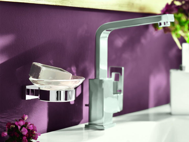 GROHE Eurocube - Einhand-Waschtischarmatur (DN15, L-Size, Einlochmontage), chrom, 23135000 L glatter