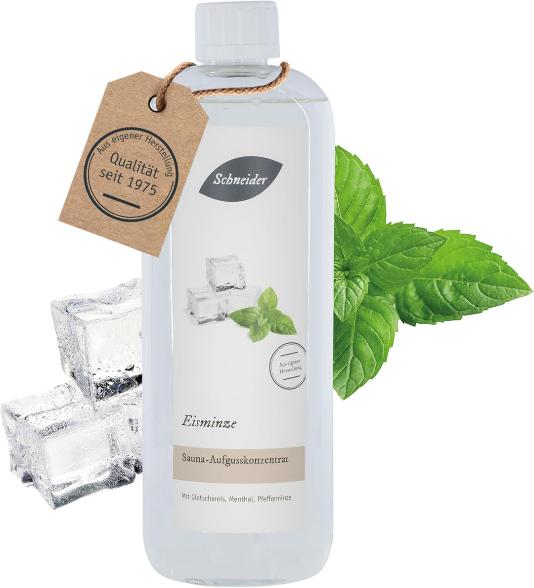 Saunabedarf Schneider - Aufgusskonzentrat, Saunaaufguss Eis-Minze 250ml
