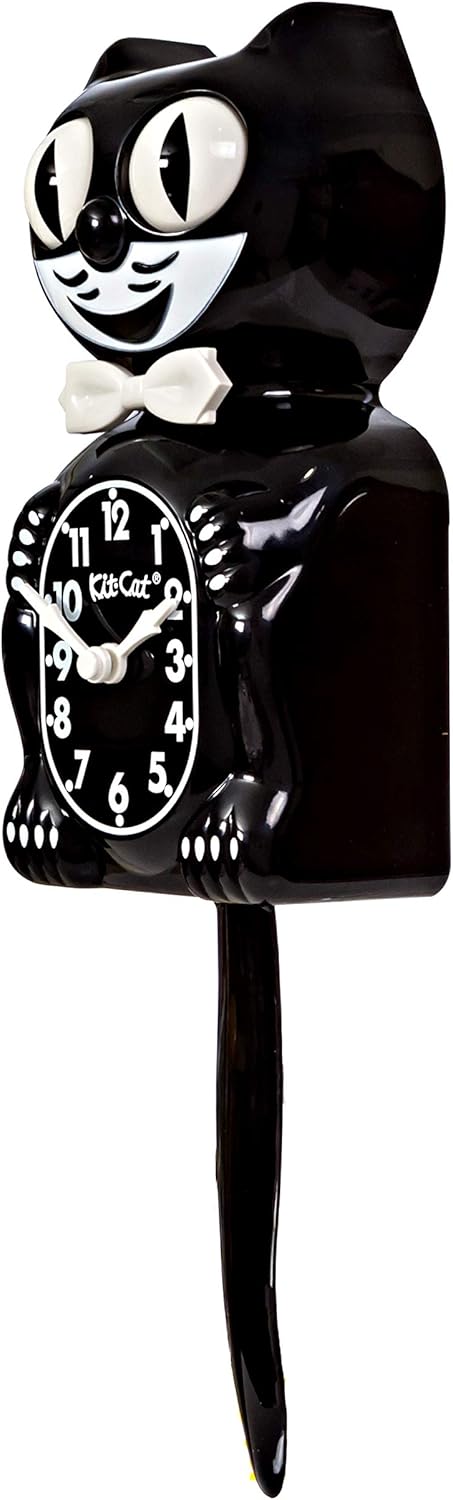 Kit-Cat-Wanduhr, schwarz