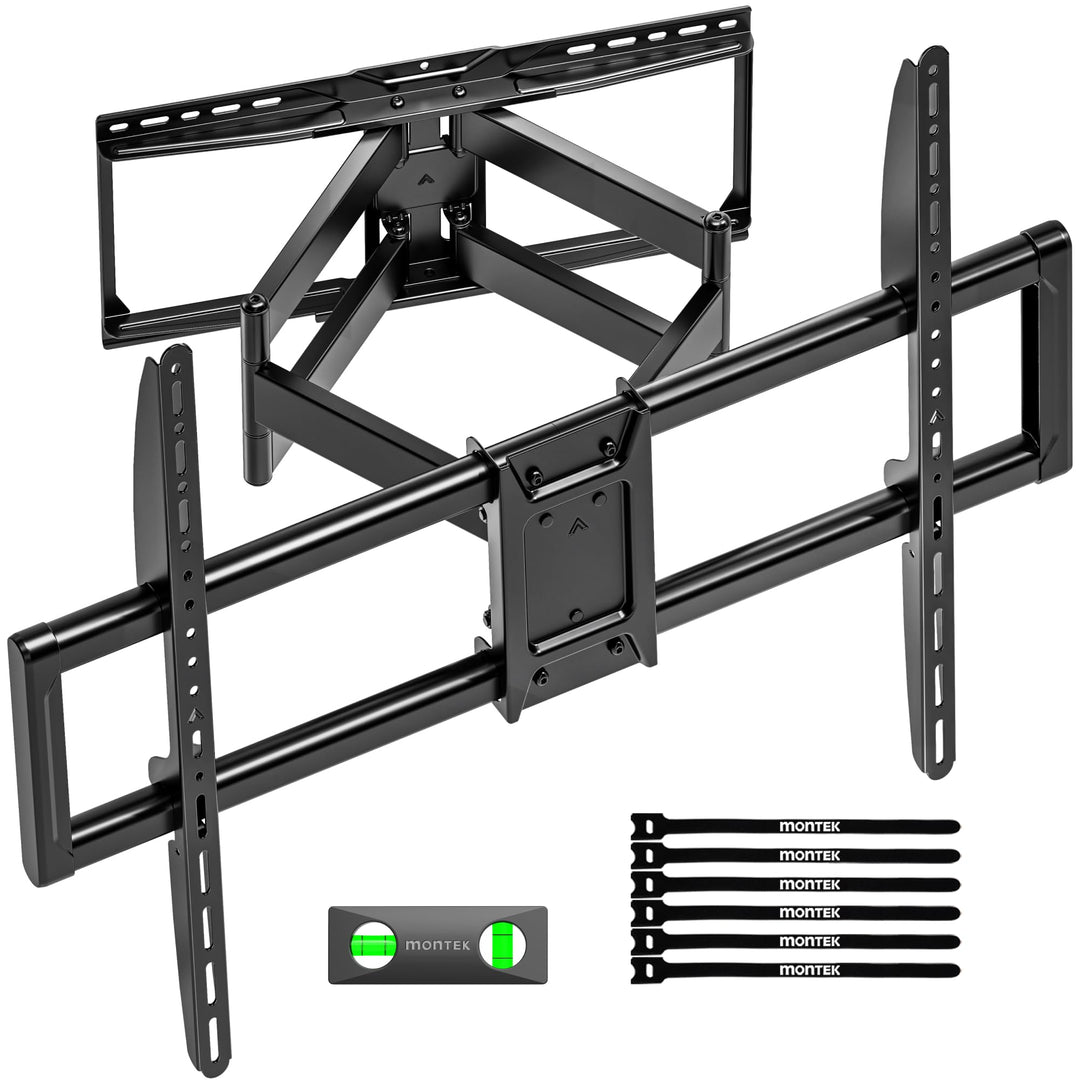 monTEK TV Wandhalterung für 50-100 Zoll Fernseher bis 75 kg, Schwenkbar Neigbar Wandhalterung Fernse