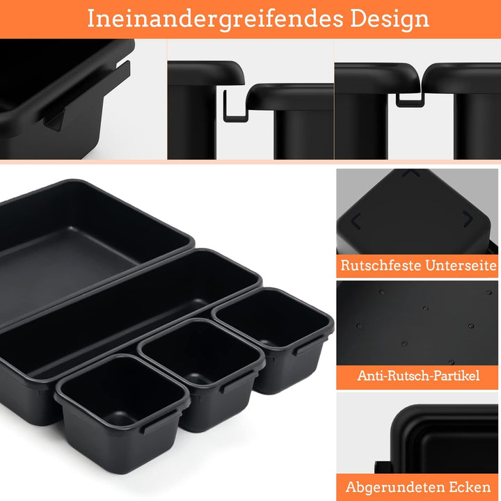 45 Stück Werkzeugkoffer Leer Organizer Sortierbox, Werkzeugaufbewahrung Schubladen Ordnungssystem We