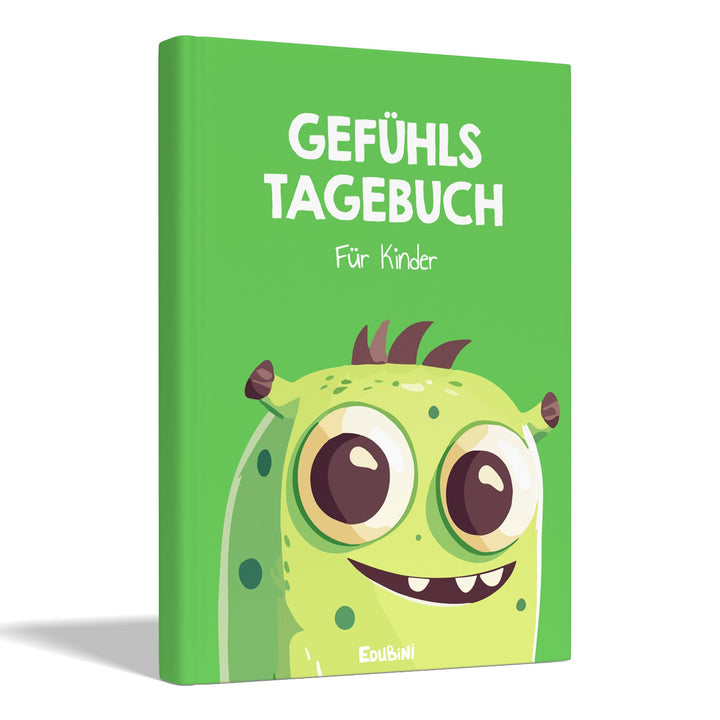 Edubini Gefühlstagebuch Kinder [6-12 Jahre] - Tagebuch Mädchen & Jungs - Gefühle Buch für Umgang mit