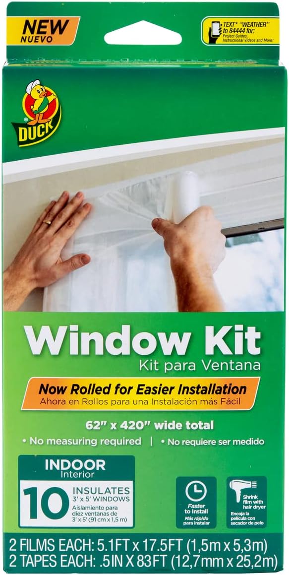 Duck Brand Isolierkit für gerollte Fenster: 62 in. x 420 in. (klar) / 10 stücke