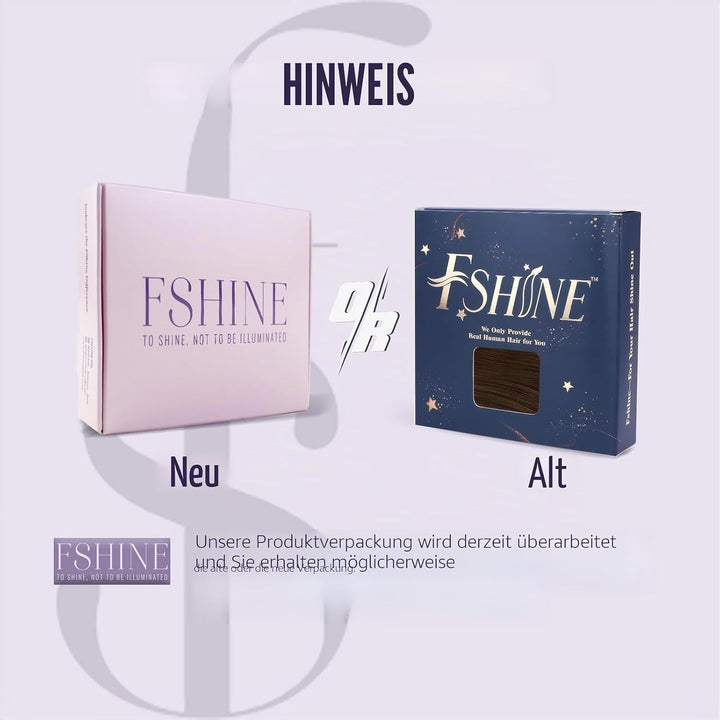 Fshine Echthaar Extensions Tape in Echthaar Balayage Dunkelbraun bis Kastanienbraun 30cm 20 Stücke 3