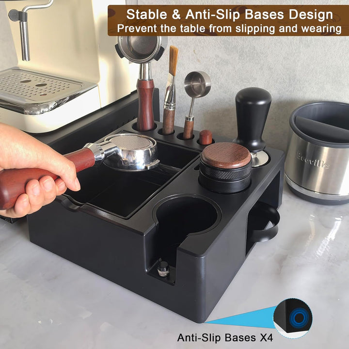 Espresso Tamperstation Klopfbox Knock Box Zur Aufbewahrung Von 51-54mm 58mm Espresso Tamper (Extra L