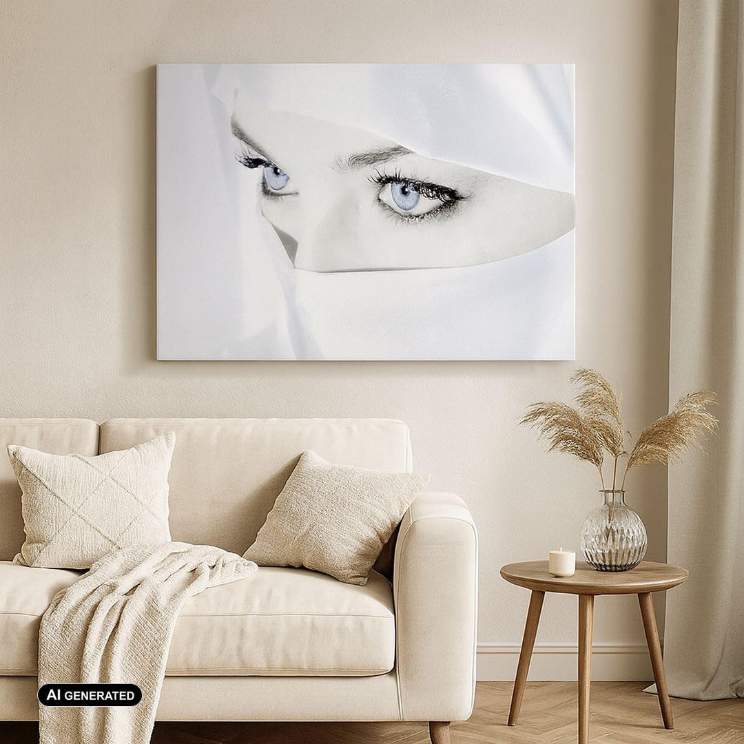 Bilder auf Leinwand Schönheit Gesicht Mädchen Mode Leinwandbild 70x50cm Wandbilder Dekoration Wohnzi
