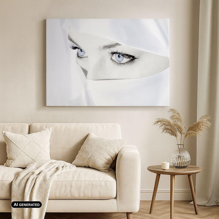 Bilder auf Leinwand Schönheit Gesicht Mädchen Mode Leinwandbild 70x50cm Wandbilder Dekoration Wohnzi