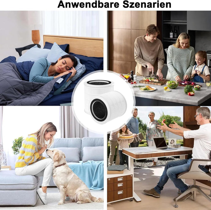 H7127 Ersatzfilter für GoveeLife Mini Luftreiniger - 2 Stück 3-in-1 H13 HEPA Filter mit Aktivkohle |