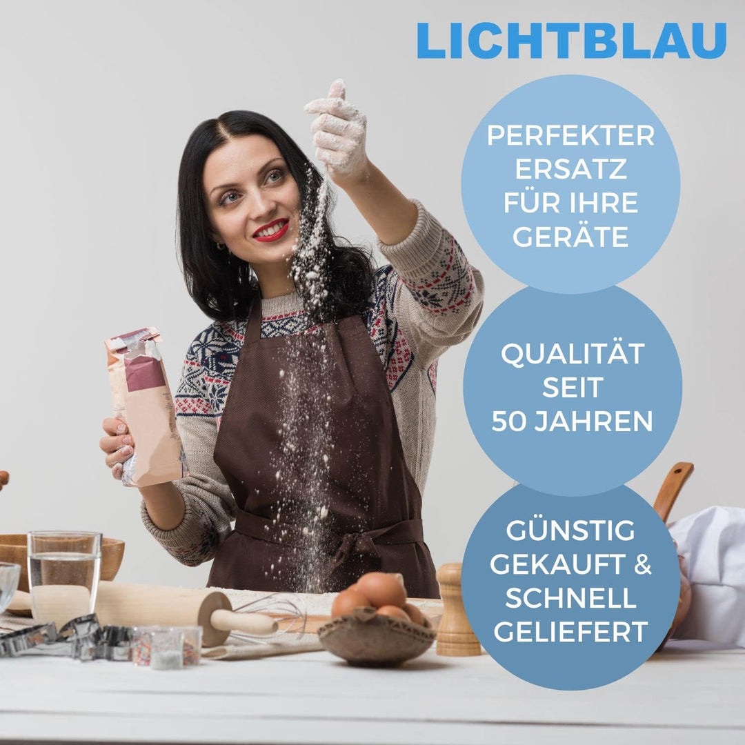 Lichtblau Knethaken 2646 grau für Bosch Küchenmaschine I Ersatz Knethaken passend für MCM3100W, MCM3