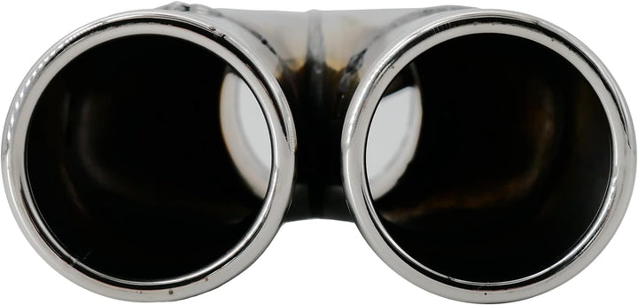 Simoni Racing TRX/77 Exhaust Tip Double Rounded, INOX