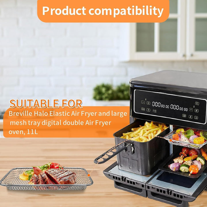 GWYXC 2 Packungen Luftfräter Ersatzteile für Breville Halo Flexi Luftfräter, 25,4 × 17,3 × 2,9 CM kl
