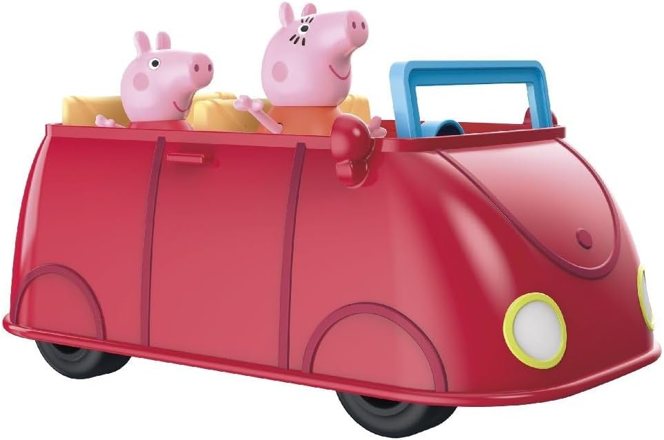 Peppa Pig Peppas rotes Familienauto mit Sprach- und Soundeffekten, enthält 2 Figuren, Vorschulspielz