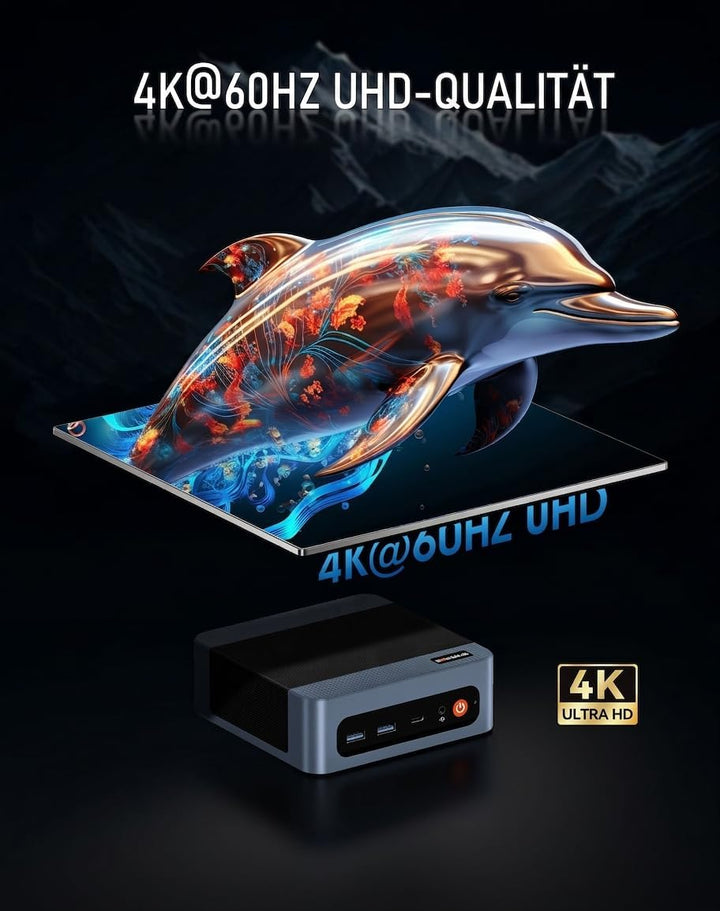 BOSGAME E5 Ryzen 3 5300U Mini Pc, Windows 11 Pro, 4 Cores, 8 Threads, Up to 3.8GHz, 16 GB DDR4 RAM,